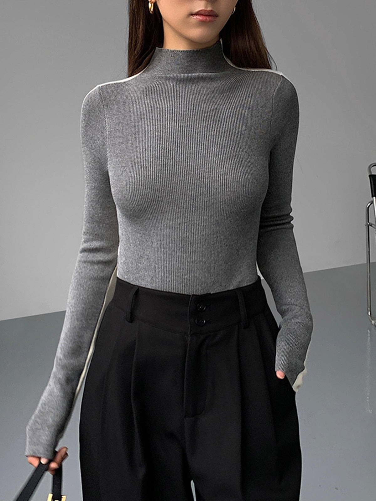 Long Sleeve Knit Top