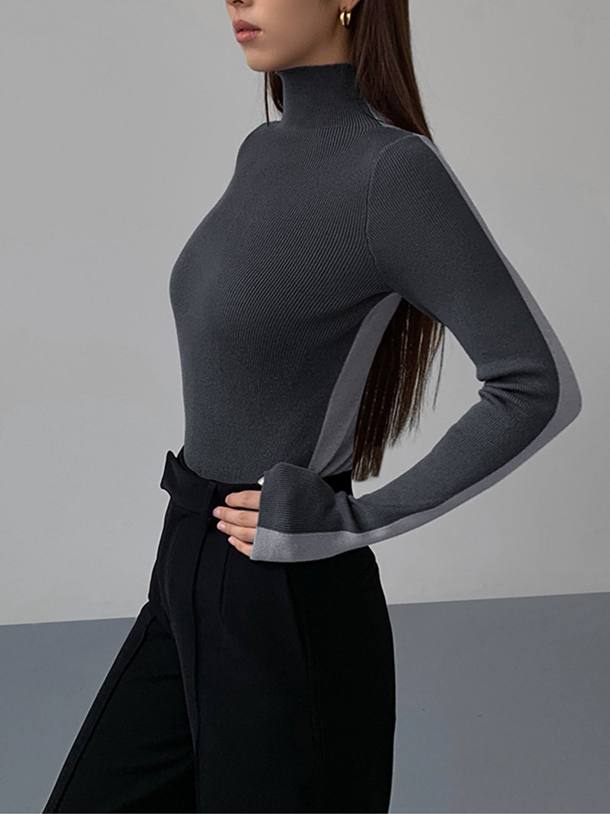 Long Sleeve Knit Top